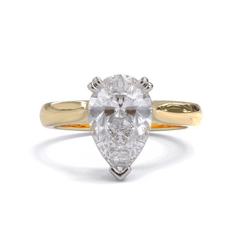 Ivy Pear Cut Diamond Solitaire