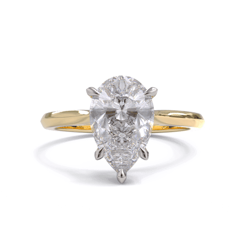 Georgina Pear Cut Diamond Solitaire